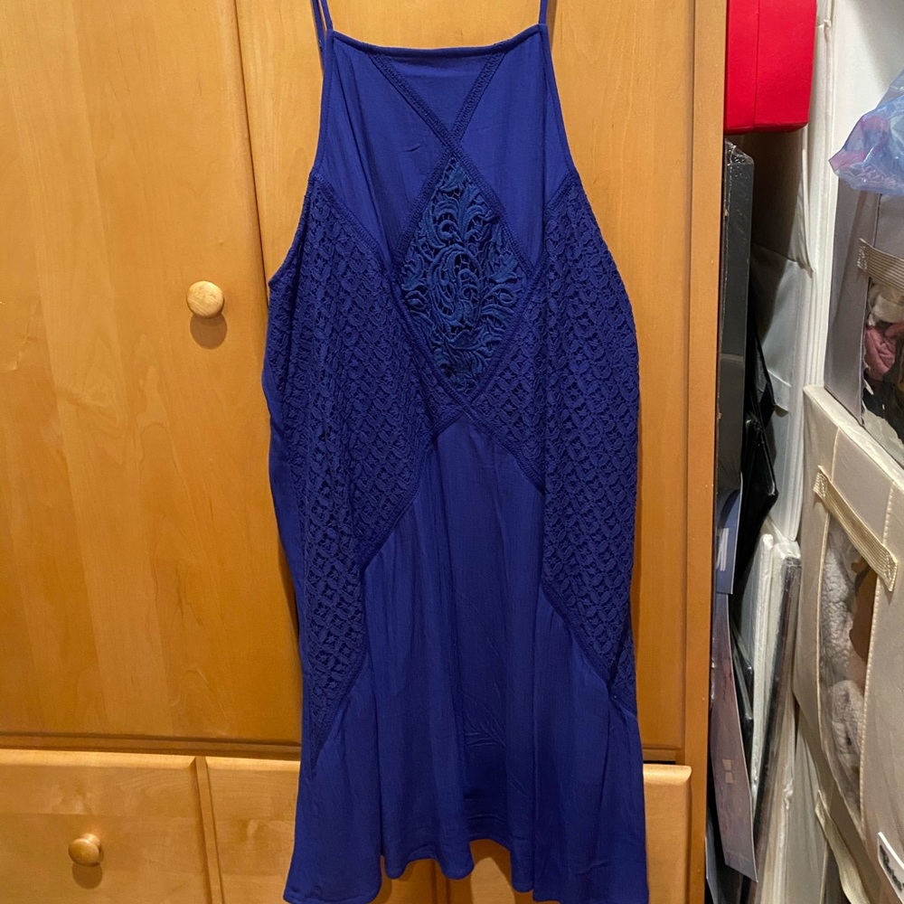 Blue tank top dress